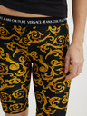 Versace Jeans Couture Versace Jeans Couture gelbe und schwarze gemusterte kurze Leggings für Damen