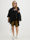 Versace Jeans Couture Versace Jeans Couture gelbe und schwarze gemusterte kurze Leggings für Damen