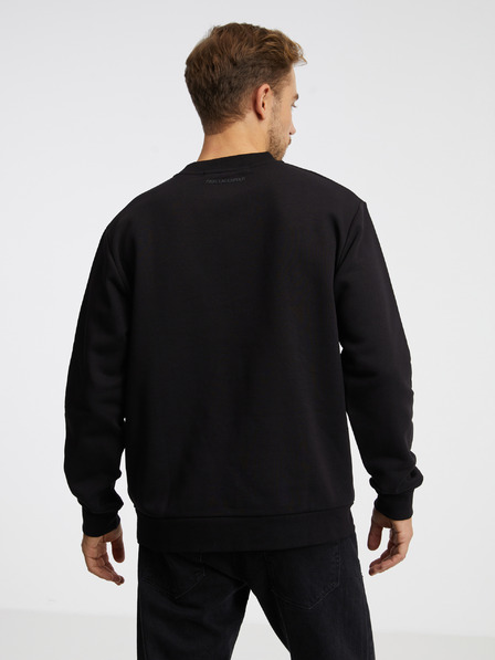 Karl Lagerfeld Schwarzes Herren-Sweatshirt KARL LAGERFELD