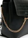 Orsay Schwarzer Damen-Rucksack mit Krokodil-Muster ORSAY