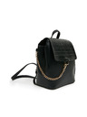 Orsay Schwarzer Damen-Rucksack mit Krokodil-Muster ORSAY