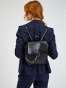 Orsay Schwarzer Damen-Rucksack mit Krokodil-Muster ORSAY