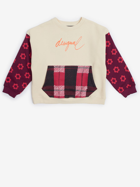 Desigual Rosa und beiges Desigual Belinda Sweatshirt für Mädchen