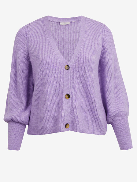 ONLY CARMAKOMA Hellviolette gerippte Damenstrickjacke ONLY CARMAKOMA Clare