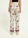 Scotch & Soda Cremefarbene gemusterte Hose für Damen Scotch & Soda