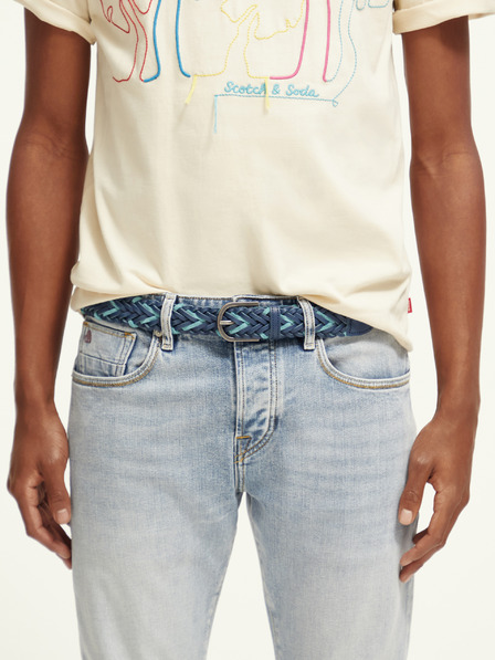 Scotch & Soda Dunkelblauer Herren Ledergürtel Scotch & Soda