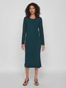 Vila Dunkelgrünes Basic-Midikleid für Damen VILA Armerone