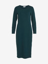 Vila Dunkelgrünes Basic-Midikleid für Damen VILA Armerone