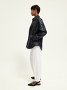 Scotch & Soda Schwarze Damen Lederjacke Scotch & Soda