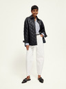 Scotch & Soda Schwarze Damen Lederjacke Scotch & Soda