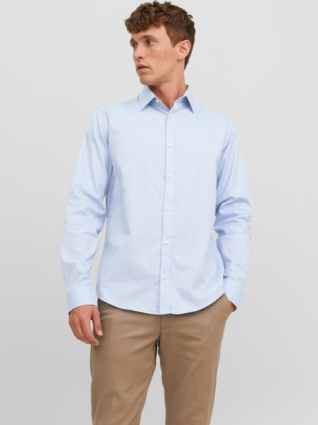 Jack & Jones Hellblaues Jack & Jones Label-Hemd für Herren