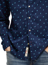 Scotch & Soda Dunkelblau gemustertes Herrenhemd Scotch & Soda
