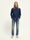 Scotch & Soda Dunkelblau gemustertes Herrenhemd Scotch & Soda