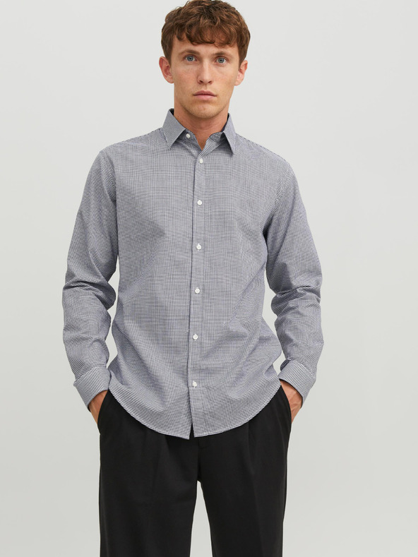 Jack & Jones Dunkelblau Herren Jack & Jones Label Kariertes Hemd