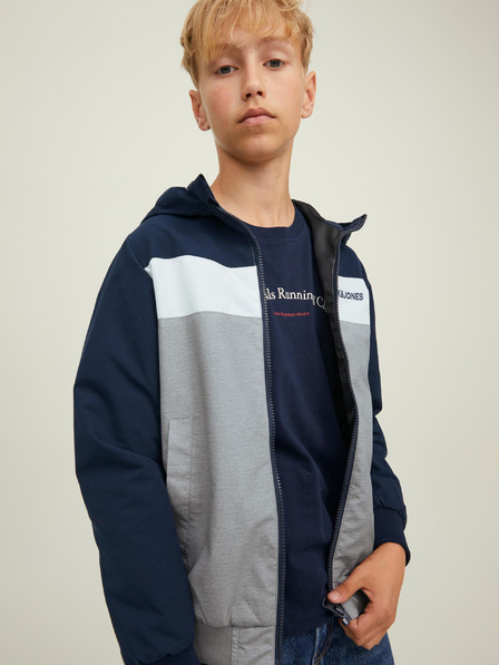 Jack & Jones Graue und dunkelblaue Jack & Jones Rush-Jungenjacke