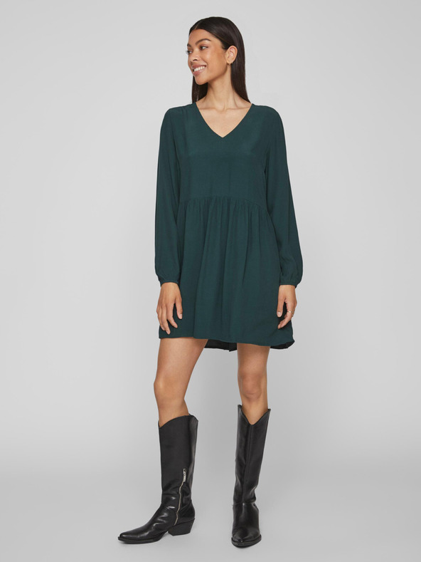 Vila Dunkelgrünes Damen VILA Fini Kleid