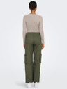 ONLY Beige Damen Cropped Rippstrick Pullover ONLY Karol