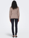 ONLY Beigefarbene gestreifte Damen-Strickjacke ONLY Atia