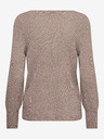 ONLY Beigefarbene gestreifte Damen-Strickjacke ONLY Atia