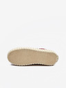 Diesel Diesel Hanami burgunderfarbene Damen-Sneakers mit Plateausohle