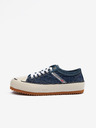 Diesel Blaue Herren-Sneakers mit Details aus Wildleder Diesel Principia