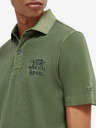 Scotch & Soda Grünes Herren-Poloshirt Scotch & Soda Garment Dye