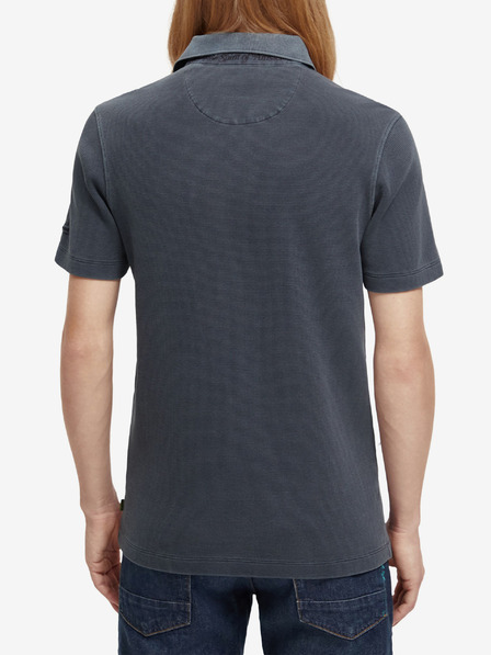Scotch & Soda Dunkelblaues Herren-Polohemd Scotch & Soda Garment Dye