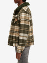 Scotch & Soda Grünes und beiges Herren-Wollmischhemd Jacke Scotch & Soda Teddy