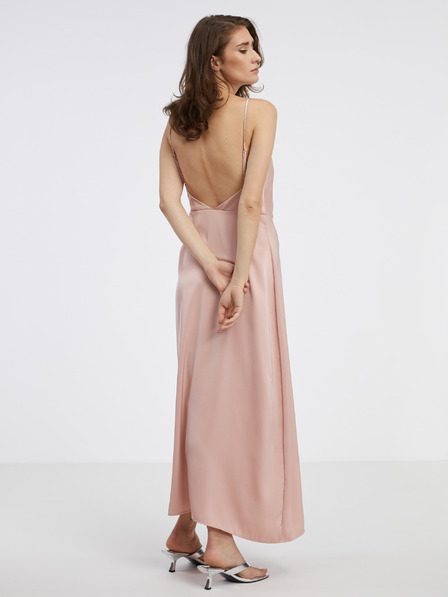 Vila Altrosa Damen Satin Maxikleid VILA Ravenna