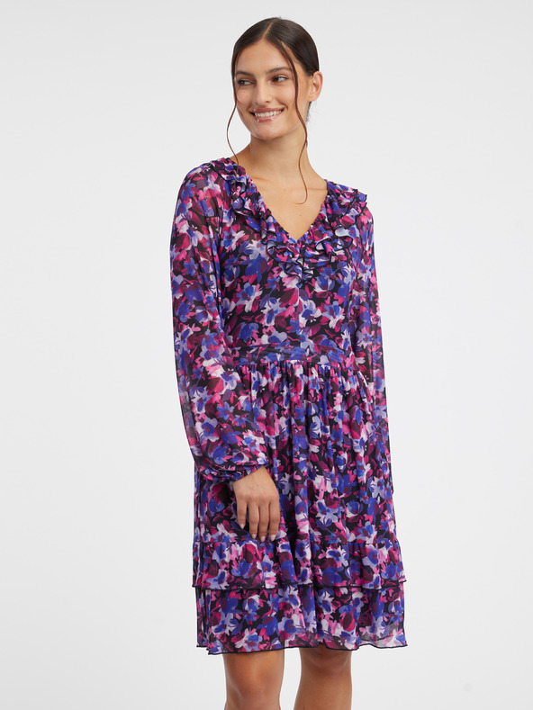 Orsay Lila Damen-Blumenkleid ORSAY