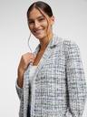 Orsay Blaue und cremefarbene Damen-Tweedjacke ORSAY