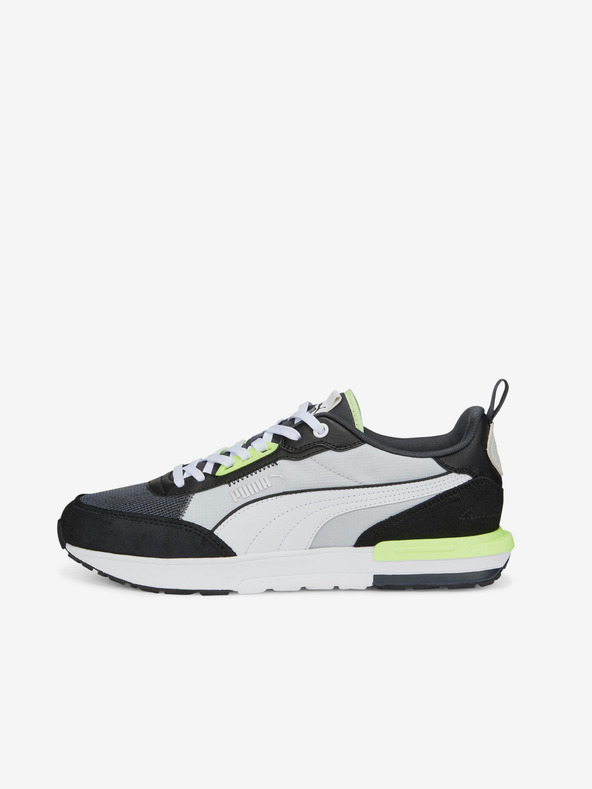 Puma Grau-schwarze Puma R22 Herren-Sneaker