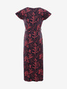 ALPINE PRO Rot-blaues geblümtes Damenkleid ALPINE PRO FANERA
