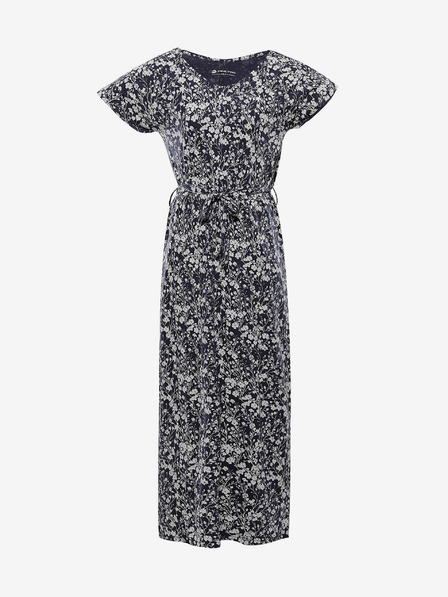 ALPINE PRO Weiß-blaues geblümtes Kleid für Damen ALPINE PRO FANERA