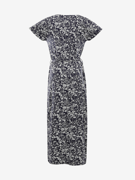 ALPINE PRO Weiß-blaues geblümtes Kleid für Damen ALPINE PRO FANERA