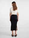 Pieces Schwarzer Damen Pullover Midirock Pieces Crista