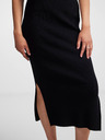 Pieces Schwarzer Damen Pullover Midirock Pieces Crista