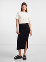 Pieces Schwarzer Damen Pullover Midirock Pieces Crista