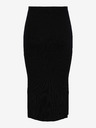 Pieces Schwarzer Damen Pullover Midirock Pieces Crista