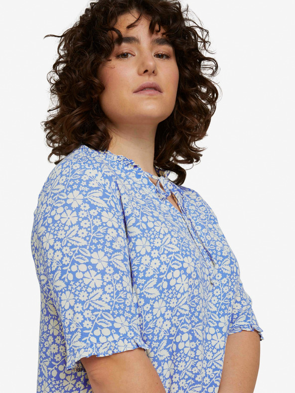 Tom Tailor Tom Tailor Blau geblümtes Kleid