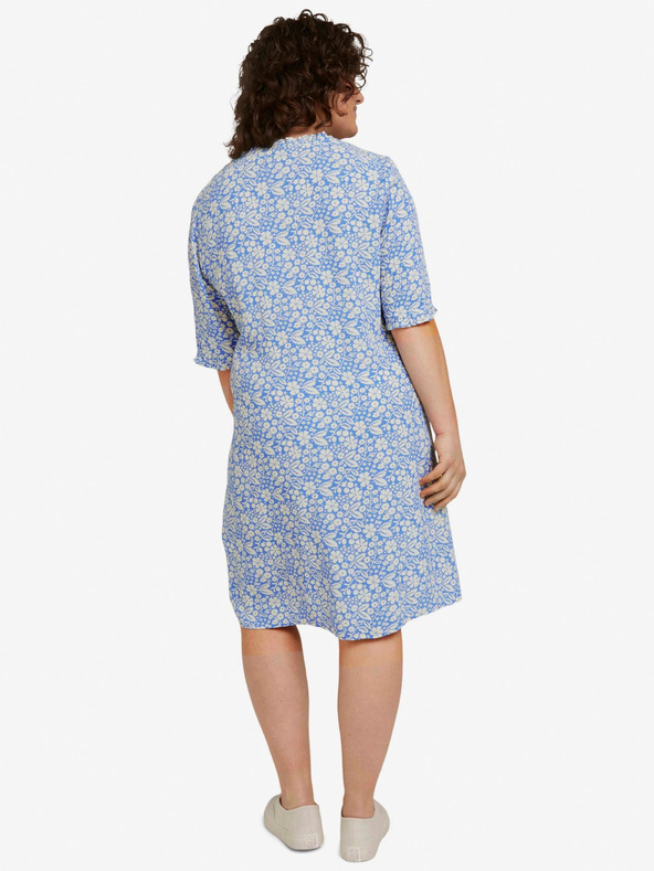 Tom Tailor Tom Tailor Blau geblümtes Kleid