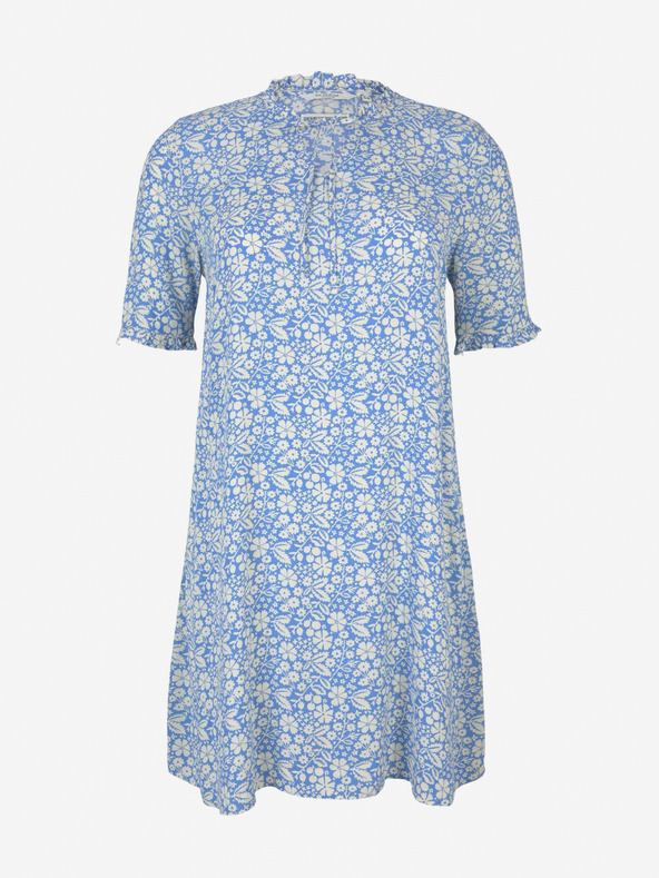 Tom Tailor Tom Tailor Blau geblümtes Kleid
