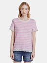 Tom Tailor Denim Rosa Gestreiftes Damenhemd Tom Tailor Denim