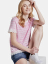 Tom Tailor Denim Rosa Gestreiftes Damenhemd Tom Tailor Denim
