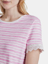 Tom Tailor Denim Rosa Gestreiftes Damenhemd Tom Tailor Denim