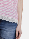 Tom Tailor Denim Rosa Gestreiftes Damenhemd Tom Tailor Denim
