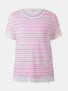 Tom Tailor Denim Rosa Gestreiftes Damenhemd Tom Tailor Denim