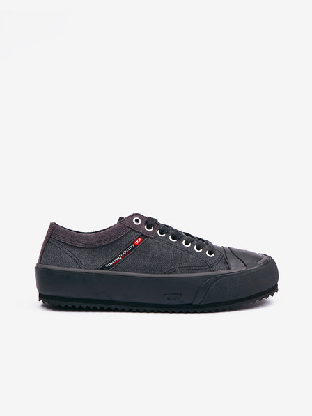 Diesel Dunkelgraue Turnschuhe mit Wildlederdetails Diesel Principia