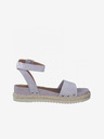 Tamaris Hellviolette Damen Ledersandalen Tamaris