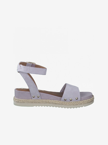 Tamaris Hellviolette Damen Ledersandalen Tamaris